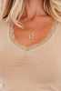 Smoke Gray Lace-trimmed Sweetheart Neckline Ruched Detail Long Sleeve T-shirt