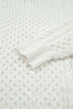 Beige Solid Color Cable Detail Knit Loose Round Neck Sweater