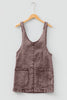 Goat Vintage Washed Denim V Neck Suspender Mini Dress