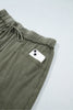 Jungle Green Mineral Wash Seam Detail Flare Leg Drawstring Pants