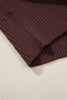 Brown Cowgirl Fashion Print Casual Sweater
