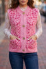 Black Leopard Print Knit Sleeveless Regular Wash Sweater Vest