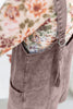 Goat Vintage Washed Denim V Neck Suspender Mini Dress