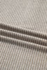 Simply Taupe Plus Size Ribbed Knit Kangaroo Pocket Henley Long Sleeve Top