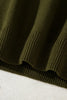 Brown Colorblock Crew Neck Drop Shoulder Sweater