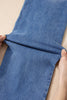 Sky Blue Double Button Zip Fly Straight Leg Jeans