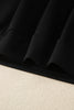 Black Varsity Striped Detail Loose Tee Jogger Pants 2pcs Outfit