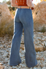 Ashleigh Blue Multi Buttons High Waist Wide Leg Jeans With Pockets
