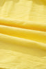 Yellow Cream Tie Half Sleeve Pleated Detail Babydoll Blouse