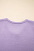 Orchid Petal Short Sleeve Soft Cardigan Sweater T Shirt
