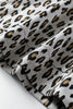 Beige Leopard Print Casual Tee and Pants 2pcs Outfit