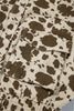 Brown Western Cow Print Cargo Pocket Denim Jacket