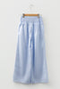 Myosotis Plaid Print Smocked High Waist Womens Loose Pants