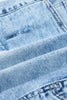 Beau Blue Distressed Acid Wash Denim Hot Shorts