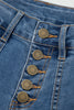 Ashleigh Blue Multi Buttons High Waist Wide Leg Jeans With Pockets