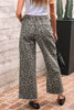 Yellow Leopard Straight Loose Leg Jeans