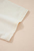 Jet Stream Floral Patched Raw Seam Big Flower Oversize Tee