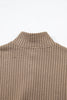 Casual Solid Color Textured Snap Button Collared Baggy Top