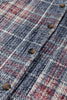 Multicolour Plaid Textured Chest Pocket Vintage Shirt