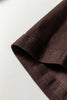 Red Sandalwood Solid Color Seamed Center Wide Leg Cropped Jeans