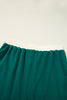 Evergreen Plus Size Contrast Trim T Shirt and Skirt Two Piece Set