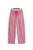 Black Stripe Drawstring Casual Loose Pants