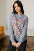 Sleet GAME DAY Checkered Letter Graphic Oversize Sweatshirt