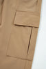 Medium Grey Elastic High Waist Pocketed Cargo Jogger Pants