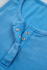 Blue Vintage Distressed Ribbed Mineral Wash Tank Top