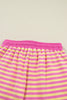 Green Stripe Drop Shoulder Boxy Casual Terry Short Set