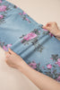 Sky Blue Garden Floral Print Bootcut Jeans