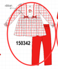 Red Plaid Santa Smocked Bow Pants Set