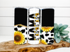 Sunflower & Cow Print Mama Tumbler