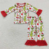 GRINCH RUFFLE PJS