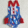 Girl Ruffle 4th of July Romper