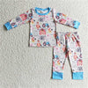 Blue Tractor Pjs