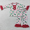 CHRISTMAS PLANT RUFFLE PJS