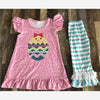 CHICKY STRIPED EASTER PANT SET
