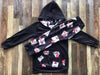 CAT IN THE HAT BLACK AND WHITE HOODIE SET