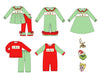 GRINCH GIRLS CHRISTMAS BOUTIQUE SET