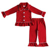 RED GIRLS CLASIC CHRISTMAS PAJAMAS