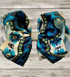 BULL AZTEC PRINTED HAIR BOW