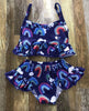 RAINBOW BLUE 2 PIECE SWIMSUIT