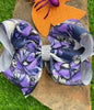 PURPLE NIGHTMARE BEFORE CHRISTMAS RHINESTONE BOW