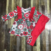 RED FLOWERS BOUTIQUE SET