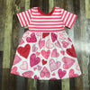 HEART STRIPE VALENTINES DRESS