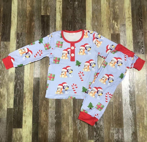 Christmas Santa Reindeer Snowman Print Comfortable Soft Lounge Pajama -  SimplyCuteTees