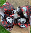 NBC RED HEART RHINESTONE BOW